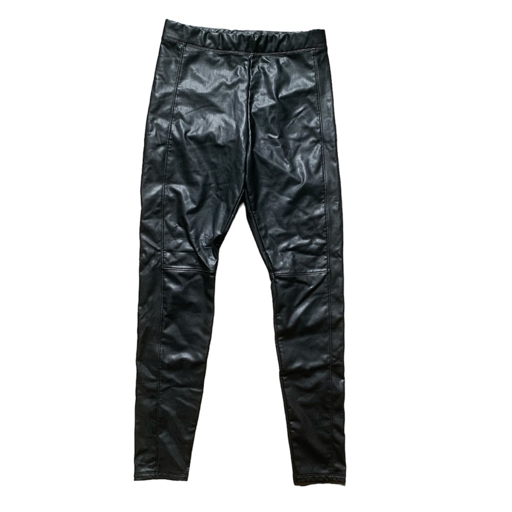 Express Faux Leather Black Leggings M